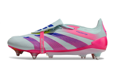 Men's Adidas Predator Elite Foldover Tongue SG Football Boots - Jade/Blue/Pink