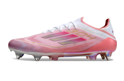 Men's Adidas F50 304 Elite SG Football Boots - Pink/White/Gold