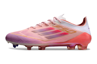 Men's Adidas F50 Elite FG Football Boots - Pink/White/Gold
