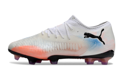 Men's Puma Future 8 Ultimate FG Football Boots - White/Pink/Blue
