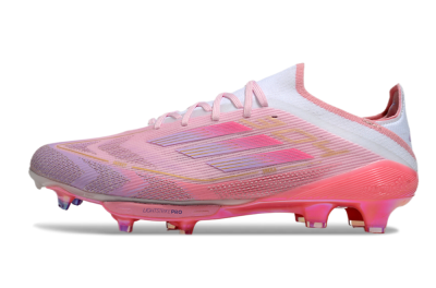 Men's Adidas F50+ Lightstrike 304+ Elite FG Football Boots - Pink/Gold/White