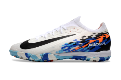 Unisex Nike Air Zoom Mercurial Vapor 16 Elite TF Football Shoes - White/Blue/Orange