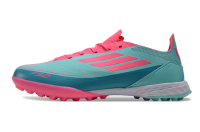 Unisex Adidas F50 Elite TF Football Shoes - Jade/Pink/White