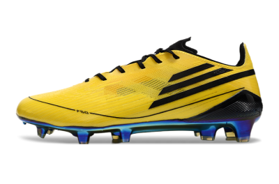 Men's Adidas F50 Elite FG Football Boots - Yellow/Black/Gold