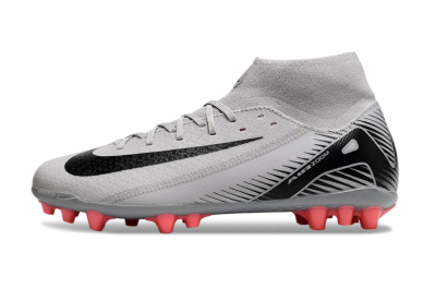Men's Nike Air Zoom Mercurial Superfly 10 Academy AG Football Boots - Grey/Black/Red