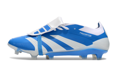 Men's Adidas Predator Elite Foldover Tongue FG Football Boots - Blue/White