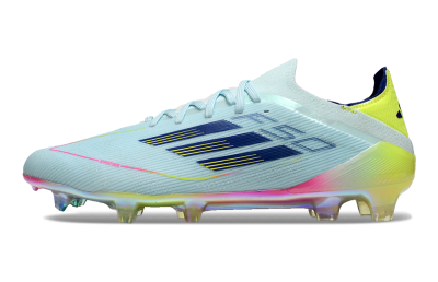 Men's Adidas F50 Elite FG Football Boots - Jade/Blue/Gold/Pink
