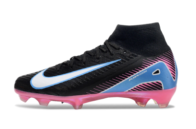 Men's Nike Air Zoom Mercurial Superfly 10 Elite FG Football Boots - Black/White/Blue/Pink