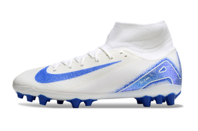 Unisex Nike Air Zoom Mercurial Superfly 10 Elite AG Football Boots - Beige/White/Blue