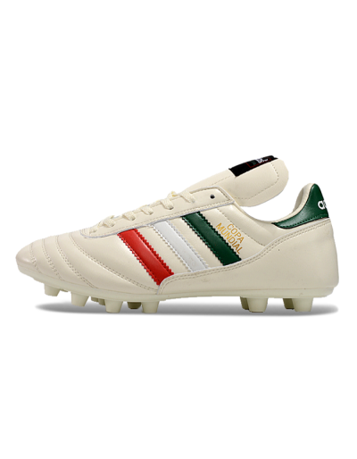Men's Adidas Mundial Team Astro TF Football Shoes - Beige/Red/Green