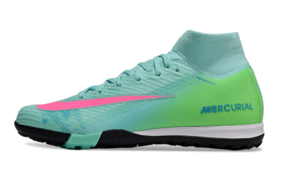 Unisex Nike Air Zoom Mercurial Superfly 10 Elite TF Football Shoes - Jade/Pink/Black