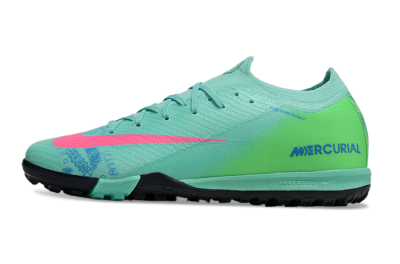 Unisex Nike Air Zoom Mercurial Vapor 16 Elite TF Football Shoes - Jade/Pink/Blue