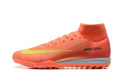 Men's Nike Air Zoom Mercurial Superfly 10 Elite TF Football Shoes - Red/Yellow/White
