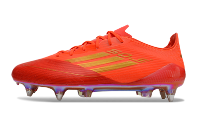 Men's Adidas F50 Elite SG Football Boots - Red/Gold