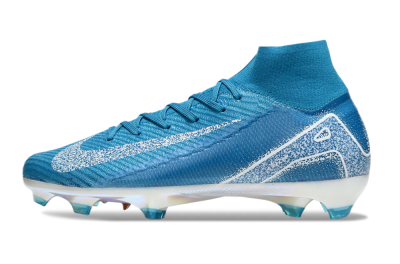 Unisex Nike Air Zoom Mercurial Superfly 10 Elite FG Football Boots - Blue/White/Gold
