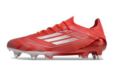 Men's Adidas F50 Elite SG Football Boots - Red/Silver