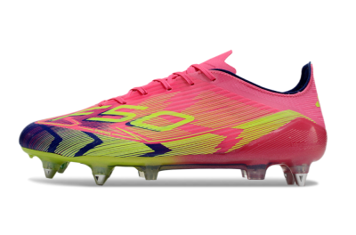 Men's Adidas F50 Elite SG Football Boots - Pink/Blue/Yellow