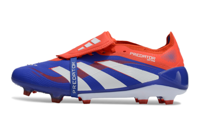 Unisex Adidas Predator Elite 25 Foldover Tongue FG Football Boots - Blue/White/Red
