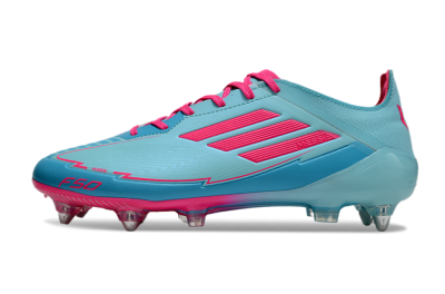 Men's Messi x Adidas F50 Elite SG Football Boots - Jade/Blue/Red