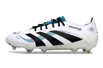 Men's Adidas Predator Elite 25 FG Football Boots - White/Blue/Black