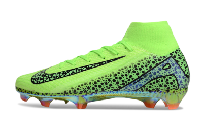 Unisex Nike Air Zoom Mercurial Superfly 10 Elite FG Football Boots - Yellow/Black/Leopard