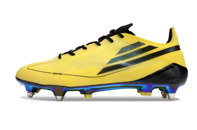 Men's Adidas F50 Elite SG Football Boots - Yellow/Black/Gold