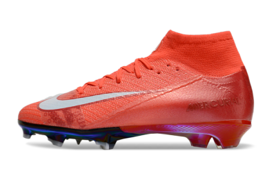 Unisex Nike Air Zoom Mercurial Superfly 10 Elite FG Football Boots - Red/White