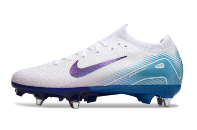 Men's Nike Air Zoom Mercurial Vapor 16 Elite SG Football Boots - White/Purple/Jade