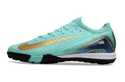 Unisex Nike Air Zoom Mercurial Vapor 16 Elite TF Football Shoes - Jade/Gold/Blue