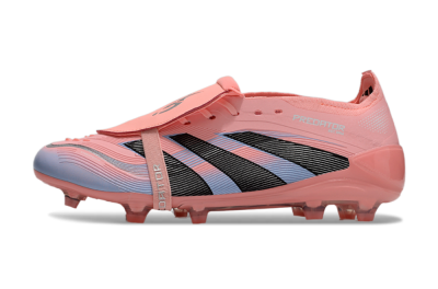 Unisex Adidas Predator Elite 25 Foldover Tongue FG Football Boots - Pink/Blue/Black