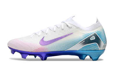 Unisex Nike Air Zoom Mercurial Vapor 16 Elite FG Football Boots - White/Purple/Pink/Jade