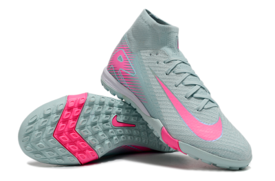 Men's Nike Air Zoom Mercurial Superfly 10 Elite TF Football Shoes - Jade/Pink/White