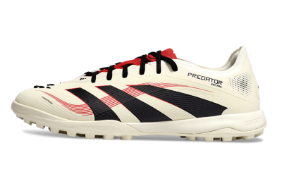 Men's Adidas Predator Elite 25 TF Football Shoes - Beige/Black/Red