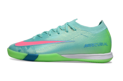 Men's Nike Air Zoom Mercurial Vapor 16 Elite IC Football Shoes - Jade/Pink/Yellow