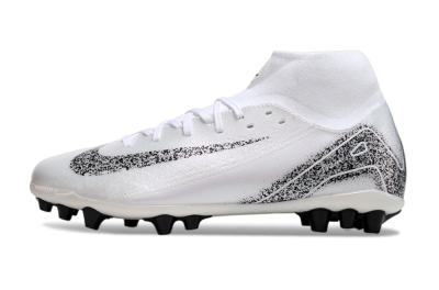Men's Nike Air Zoom Mercurial Superfly 10 Acadamy AG Football Boots - White/Black