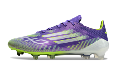 Men's Adidas F50 Elite FG Football Boots - Purple/Yellow/Blue
