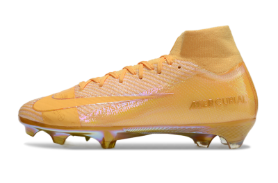 Unisex Nike Air Zoom Mercurial Superfly 10 Elite FG Football Boots - Gold/Gold