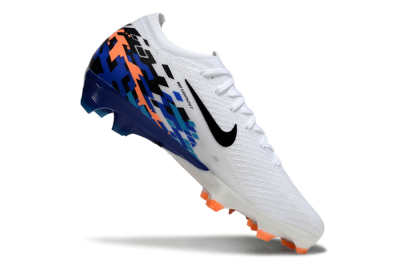 Unisex Nike Air Zoom Mercurial Vapor 16 Elite FG Football Boots - White/Black/Blue/Orange
