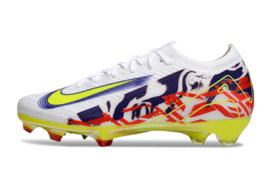 Men's Nike Air Zoom Mercurial Vapor 16 Elite FG Football Boots - White/Blue/Yellow