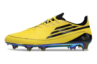 Men's Adidas F50 Elite FG Football Boots - Yellow/Black/Gold
