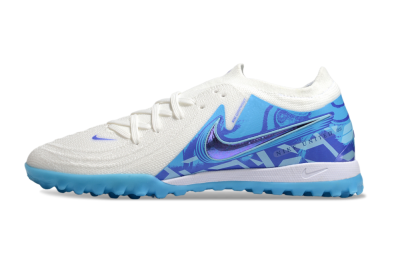 Men's Nike Phantom GX 2 Elite TF Football Shoes - Beige/Blue/White