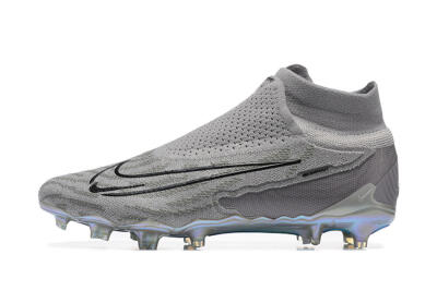 Men's Nike Phantom GX 2 Elite FG Football Boots - Grey/Black/Gold