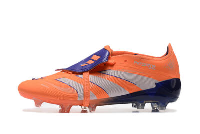 Men's Adidas Predator Elite 25 Foldover Tongue FG Football Boots - Orange/Purple/Blue