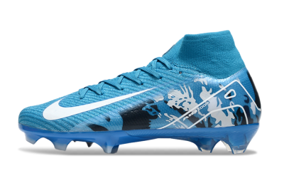 Men's Nike Air Zoom Mercurial Superfly 10 Elite FG Football Boots - Blue/White/Black