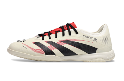 Men's Adidas Predator 25 Elite IC Football Shoes - Beige/Black/Red