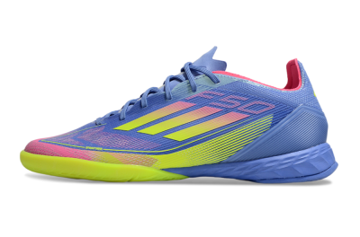 Men's Adidas F50 Pro IC Football Shoes - Blue/Yellow/Pink