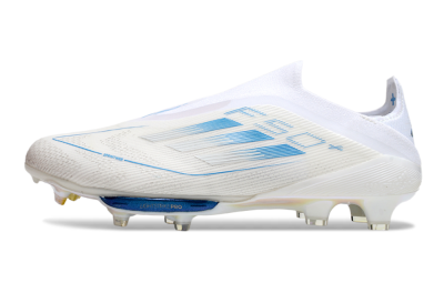 Men's Adidas F50+ Elite Lightstrike Pro FG Football Boots - Beige/White/Blue
