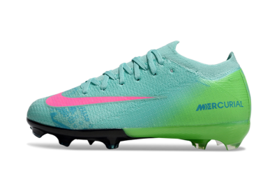 Kids Nike Air Zoom Mercurial Vapor 16 Elite FG Football Boots - Jade/Yellow/Pink