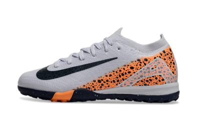 Kids Nike Air Zoom Mercurial Vapor 16 Elite TF Football Shoes - Grey/Black/Leopard