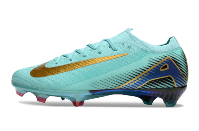 Unisex Nike Air Zoom Mercurial Vapor 16 Elite FG Football Boots - Jade/Gold/Blue